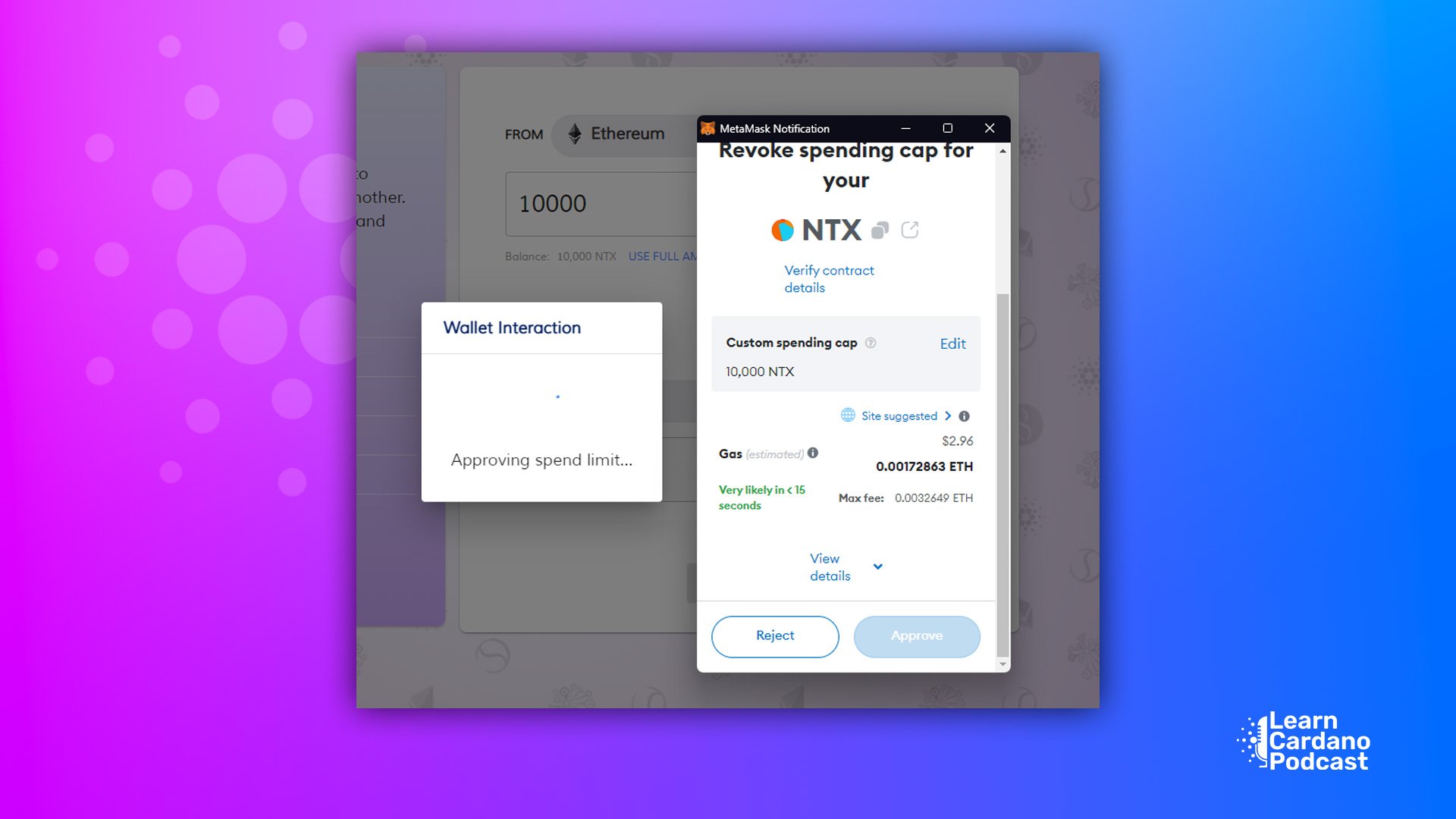 How to Bridge Ethereum $NTX tokens to Cardano - Learn Cardano