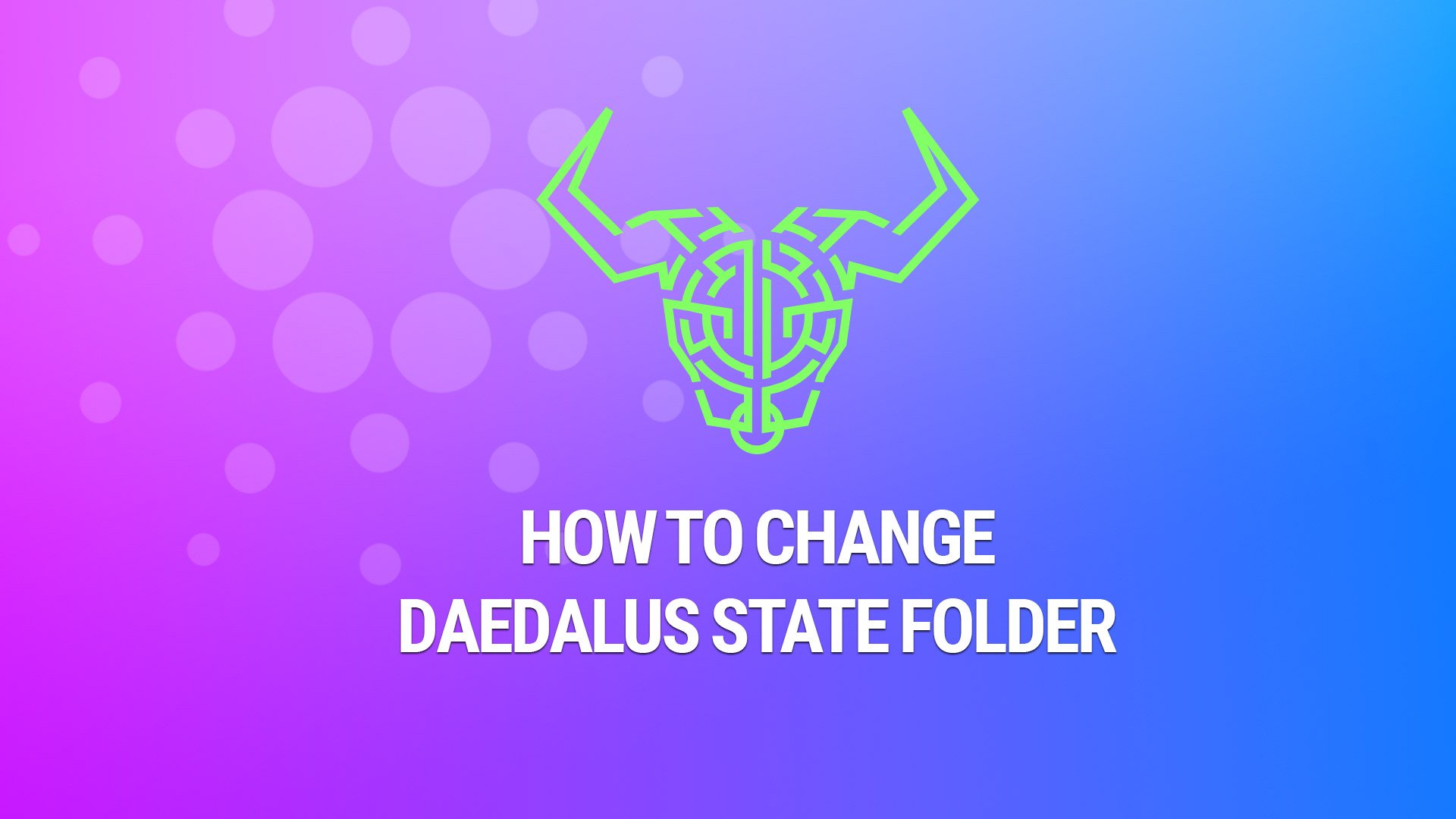 how to change daedalus state folder